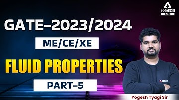 GATE Fluid Mechanics | Fluid Properties #5 | GATE 2023 Preparation Mechanical Engineering