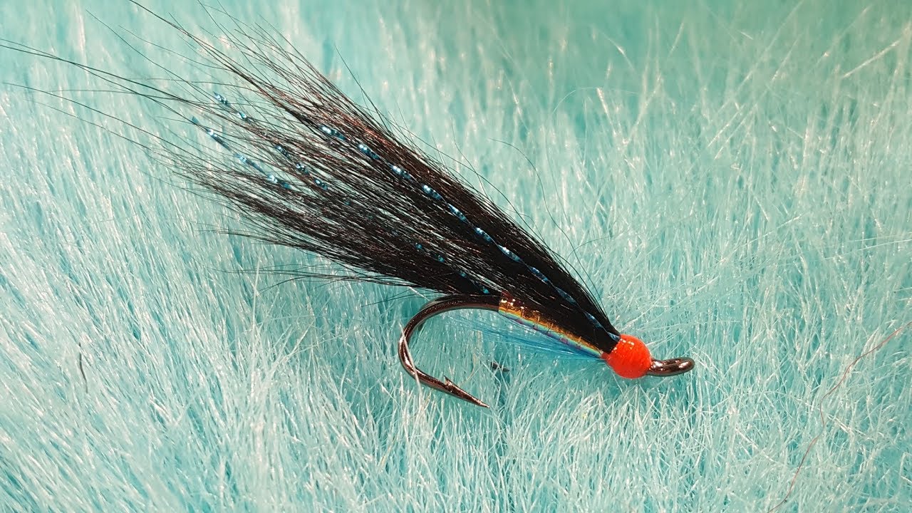 3 V Fliegen Ultimate Größe 14 Low Water Carron Hermelin-Unterart Doppel Salmon Fliegen 