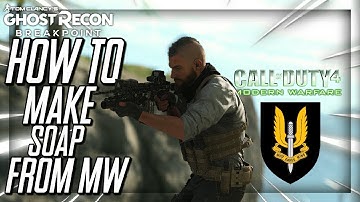 HOW TO MAKE "SOAP" MACTAVISH FROM MW! | Tom Clancy