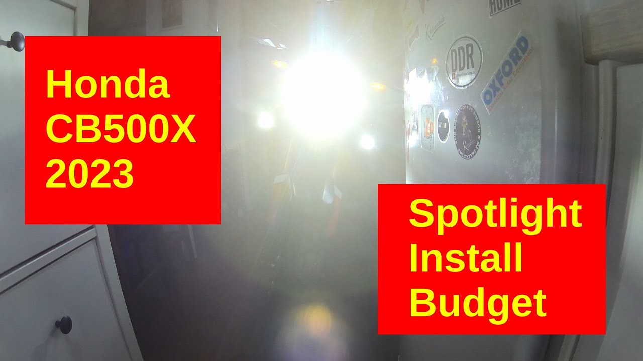 Honda CB500X - Spotlights on a Budget (Part 2)