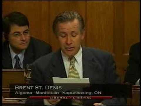 Brent St. Denis, MP Questions Prime Minister Steph...