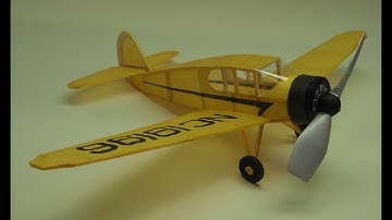 A Rubber Powered Comet Nickel Scale Bellanca Construction and Flight