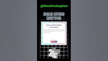 Read More Button | Web Tech | #shorts #viralshorts #coding #trending #programming #code