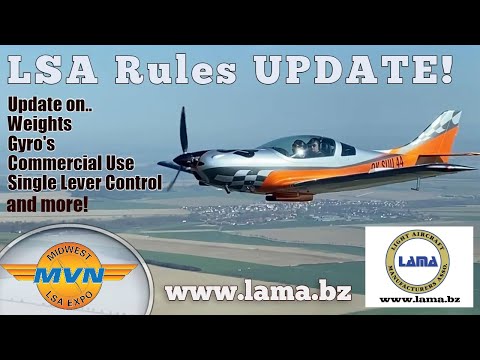Light Sport Aircraft Proposed Rule Changes, Update II, Sept. 2020