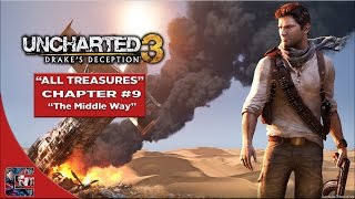Uncharted 3: Drake's Deception Crushing Walkthrough - All Treasures Chapter 9 "The Middle Way"