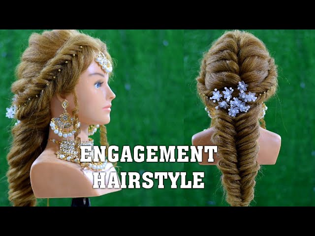 Slay Your Engagement Look with These Trendy Hairstyles for Indian Brides!