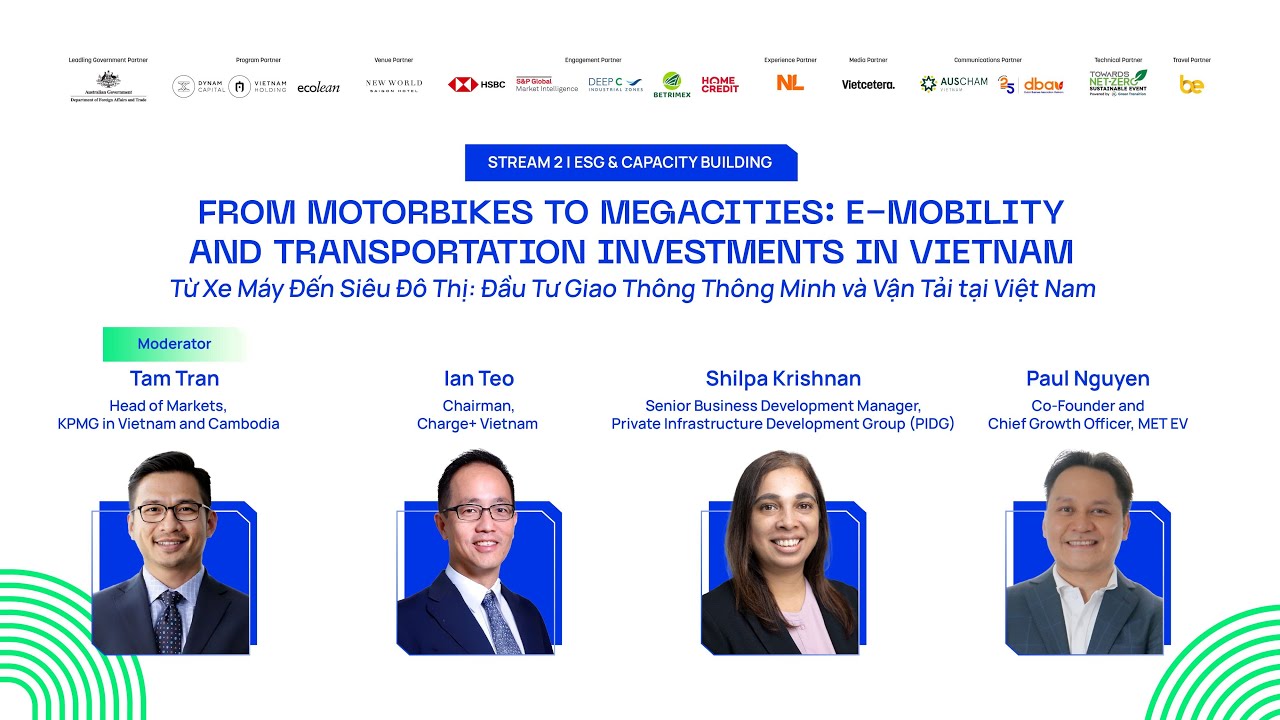Session 1: From Motorbikes to Megacities E Mobility and Transportation Investments in Vietnam Session 1: From Motorbikes to Megacities E Mobility and Transportation Investments in Vietnam