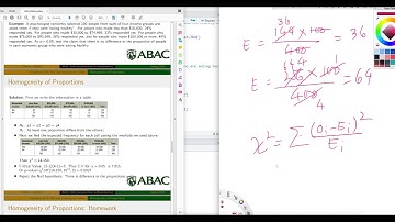 Introduction to Biostatistics: Chi-square test for homogeneity of Proportion