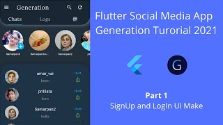 Flutter Social Media Chat App Tutorial For Beginners | Part 1 | AUTH UI #generation #socialmediaapp screenshot 5