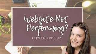 Website Not Performing Let's Talk Exit Intent Pop-Ups
