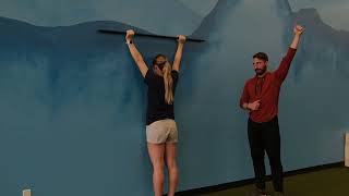 dowel shoulder press w/ liftoff