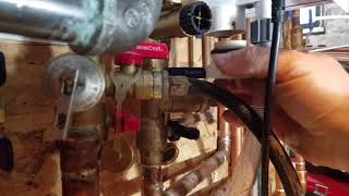 How To Flush Descale Tankless Water Heater and Maintenance heat exchanger Navien NCB240 Combi Boiler