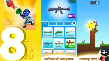 BAZOOKA BOY Level 212 - 235 | by Super sonic games LTD | Part 8 | Noob vs pro Vs hacker | gameplay