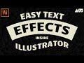 How to Easily Create Text Effects in Adobe Illustrator Tutorial