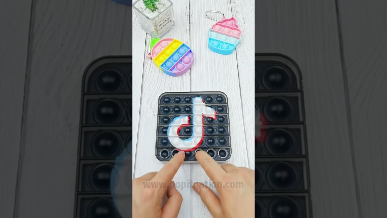 TikTok Pop It Square Push Bubbles Fidget Toys 