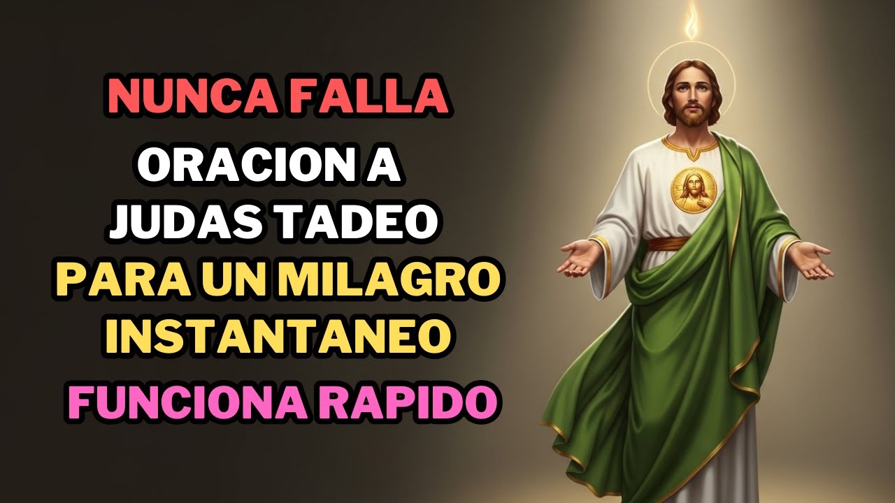¡URGENTE! ORACIÓN A SAN JUDAS TADEO PARA UN MILAGRO INSTANTÁNEO HOY ...