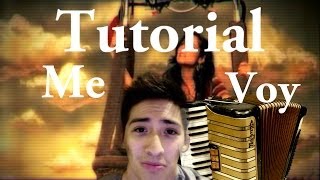 Video thumbnail of "Julieta Venegas - Me voy tutorial de acordeon de teclas. Accordion Teclas. Tutorial."