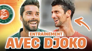 Mon entraînement privé avec Novak Djokovic - Roland Garros 2021