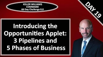 KW Command 66 Day Challenge 8.0 - Day 19 - Introducing the Opportunity Pipelines and Phases