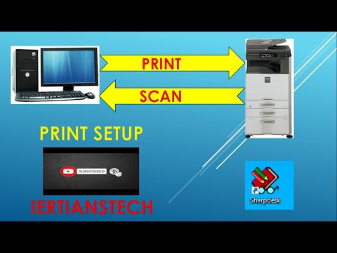 How to download driver for sharp dx 2500, printer setup , scan setup in pc using scannel tool