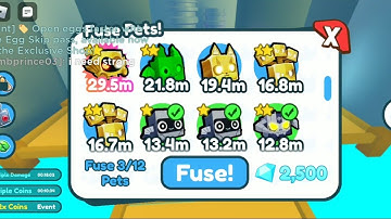 what happen when you fuse 2 robot and 1 metal skull in pet simulator x