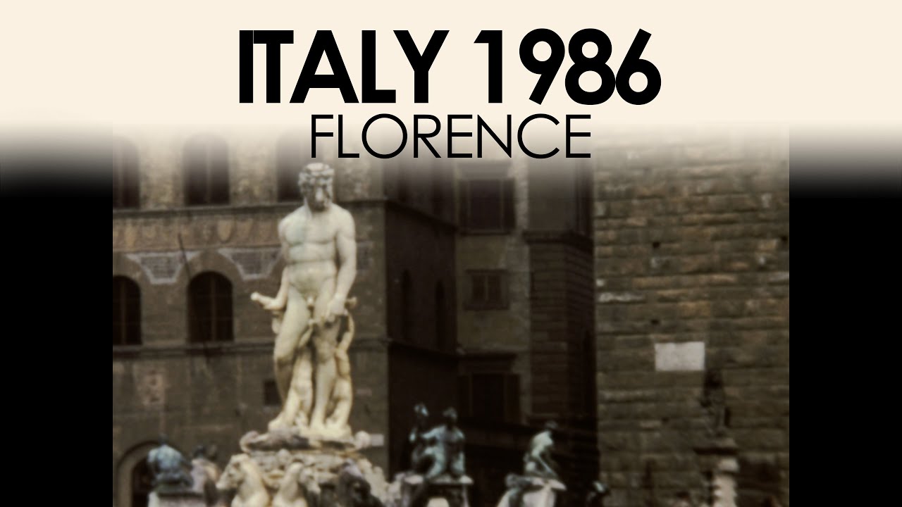 Archive footage of Florence in the 1980s | Italy 8mm home movie film