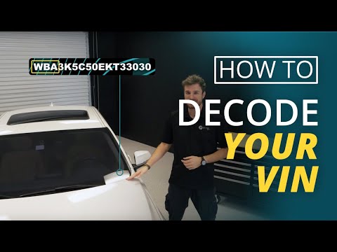 Video: Wie finde ich meine BMW VIN Nummer?