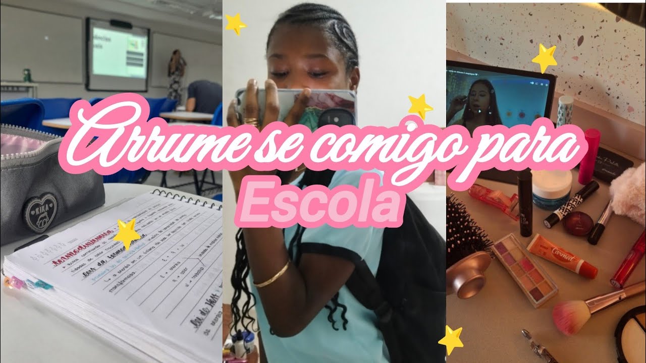 Arrume-se comigo para escola|grwm🩷