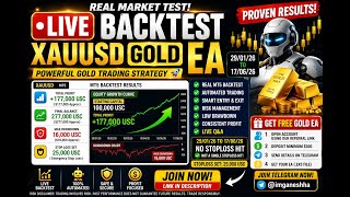 🔥 LIVE GOLD EA BACKTEST | XAUUSD ROBOT RESULTS | MT5 ALGO TRADING LIVE 🔥