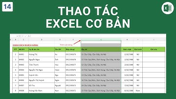 Các đối tượng chính trong Excel - Excel Cơ Bản - Tin Học Cấp Tốc