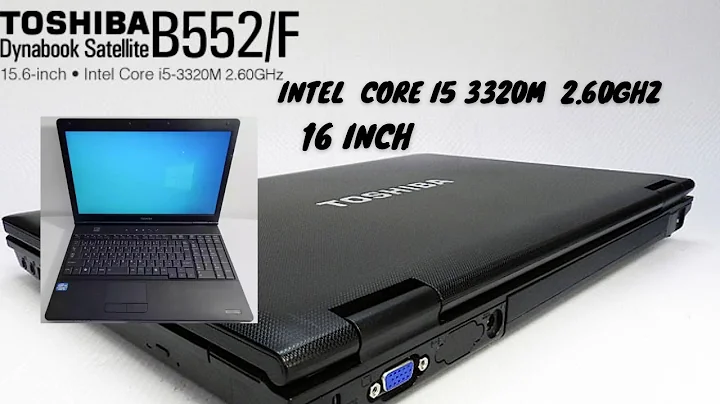 2백만 원에 구매 가능한 인텔 코어 i5 노트북! 토시바 라톱 B552 - 인도네시아 리뷰