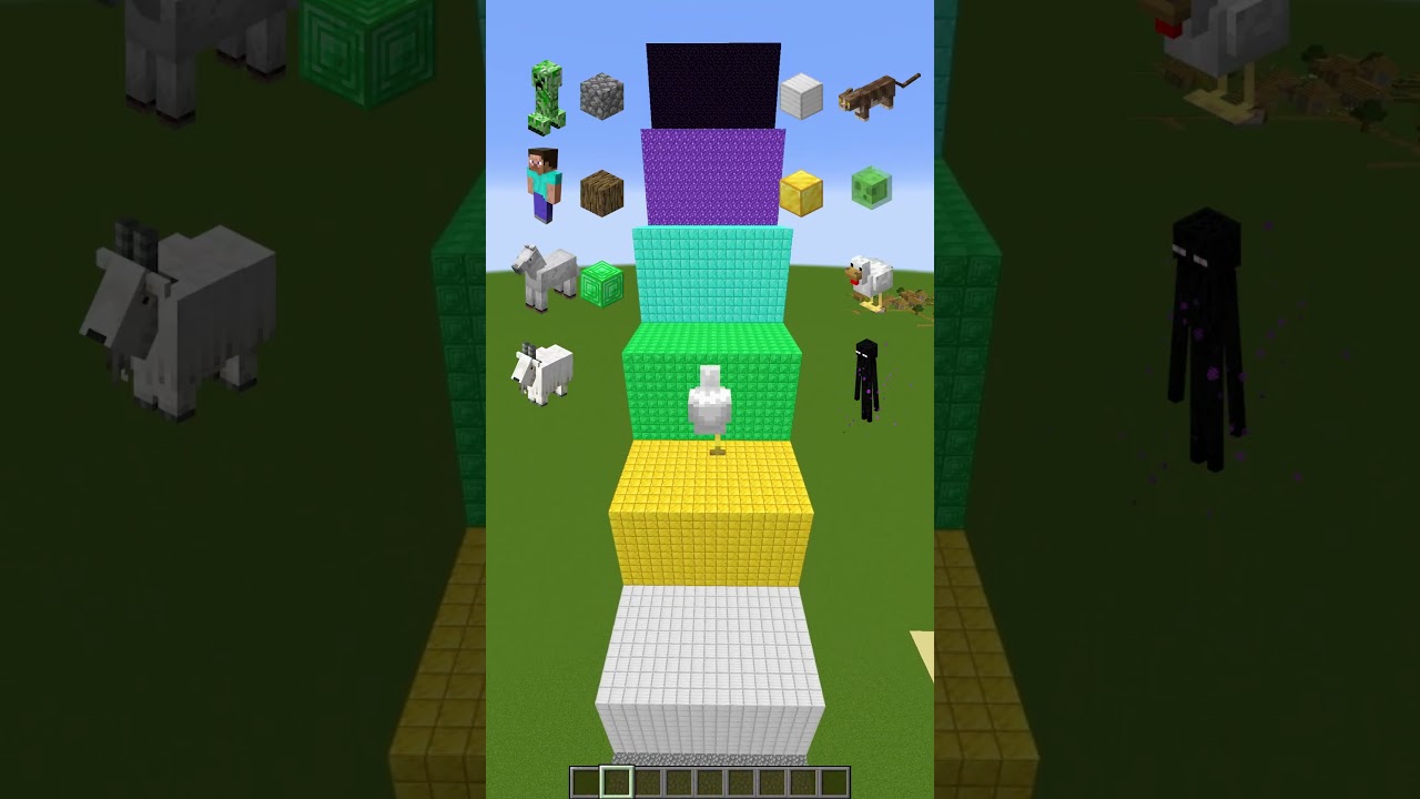 Which Minecraft character will be able to go the farthest!