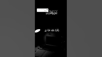 {قال ربي اشرح لي صدري}#سورة_طه #علاء_عقل 🥺❤️‍🩹