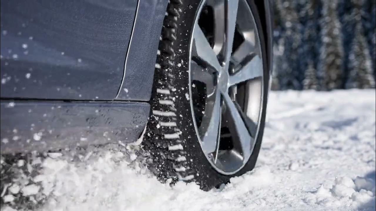 Car Tire Stuck in Snow YouTube