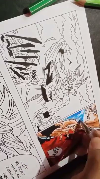 Goku vs M. Vegeta - Desenho de karael - Gartic