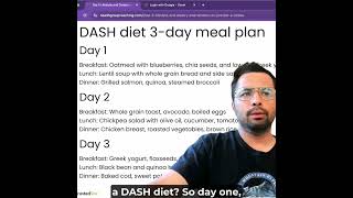 DASH Diet Secrets: Meals & Salt Substitute Dangers! #shorts