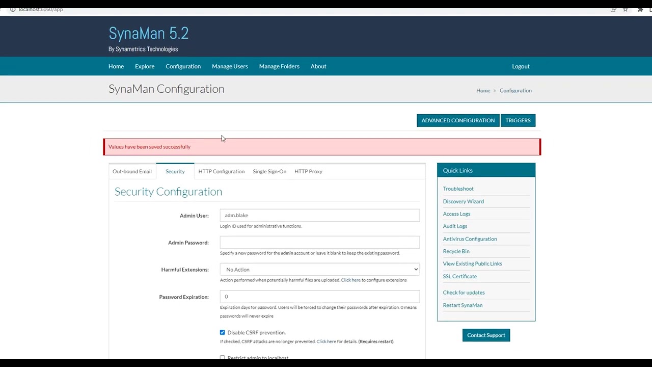 Integrating a KeyKloak server with SynaMan to use the single sign-on feature.