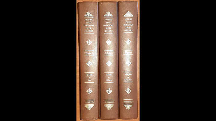 Matthew Poole's Commentary on the Bible 3 Volume S...