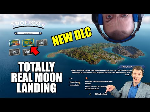 Tropico 6: New Frontiers DLC - Totally Real Moon Landing mission 2/5 gameplay