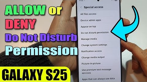 🔕 How to Allow/Deny Do Not Disturb Permission on Galaxy S25/S25+/Ultra