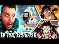 Gear 4th  one piece reaction episode 724 725  726