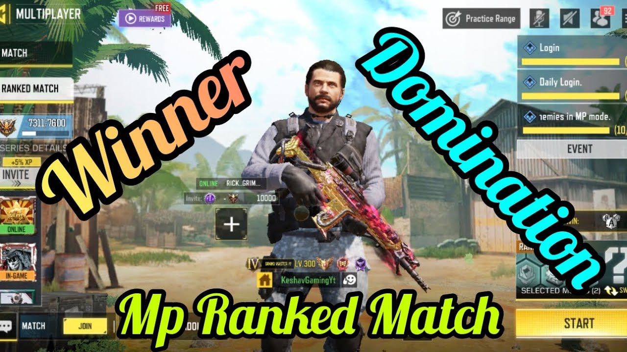 Call Of Duty Mobile Mp Ranked Match Domination #callofduty #youtuber ...