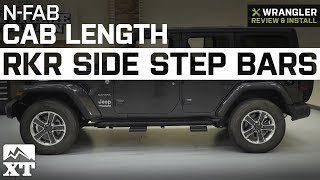 Jeep Wrangler JL N-Fab Cab Length RKR Textured Black Side Step Bars (2018 4 Door) Review & Install screenshot 2