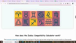 How to Use Zodiac Compatibility Calculator Find Your Perfect Match | magiclovecalculator.com