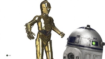 Star Wars Battlefront: C3PO Looking For R2D2 (Funny Menu Screen Action)