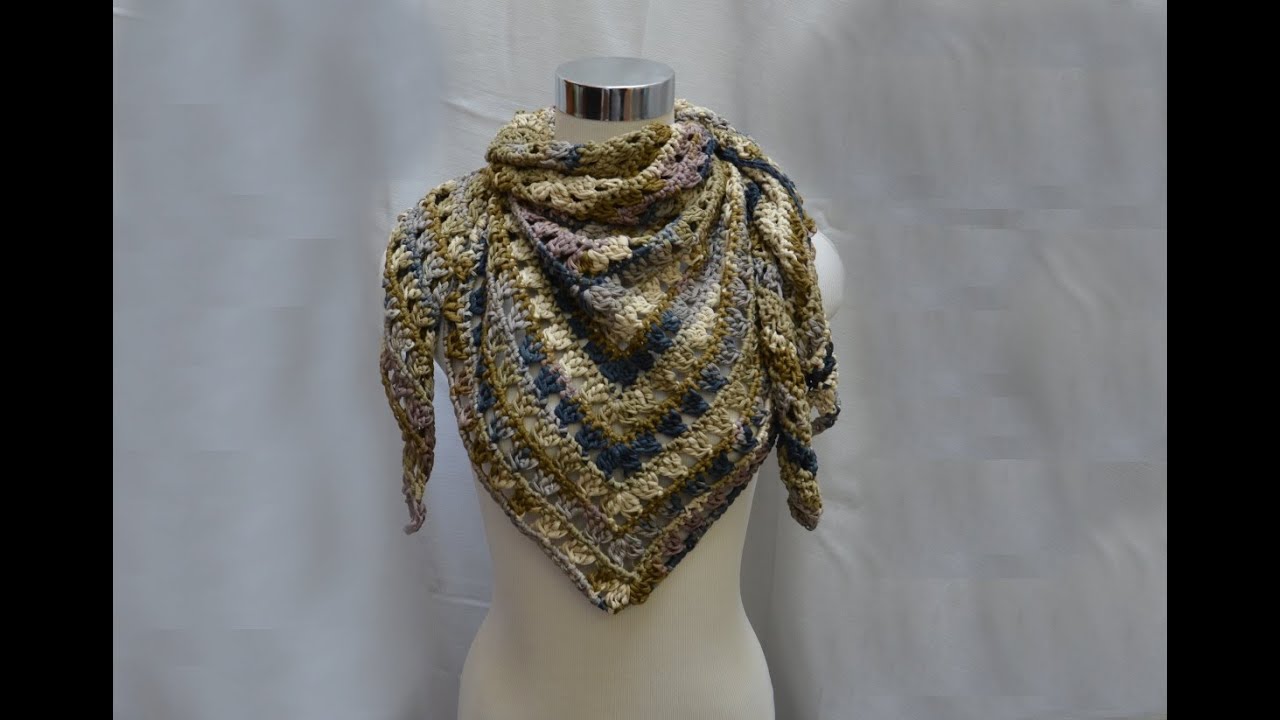 Häkeln Dreieckstuch Schultertuch FERMO Woolly Hugs BANDY 10 Veronika Hug