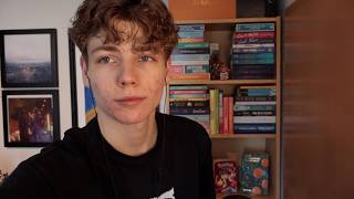 ASMR Bookshelf tour - Whispering about my Books 🏳️‍🌈
