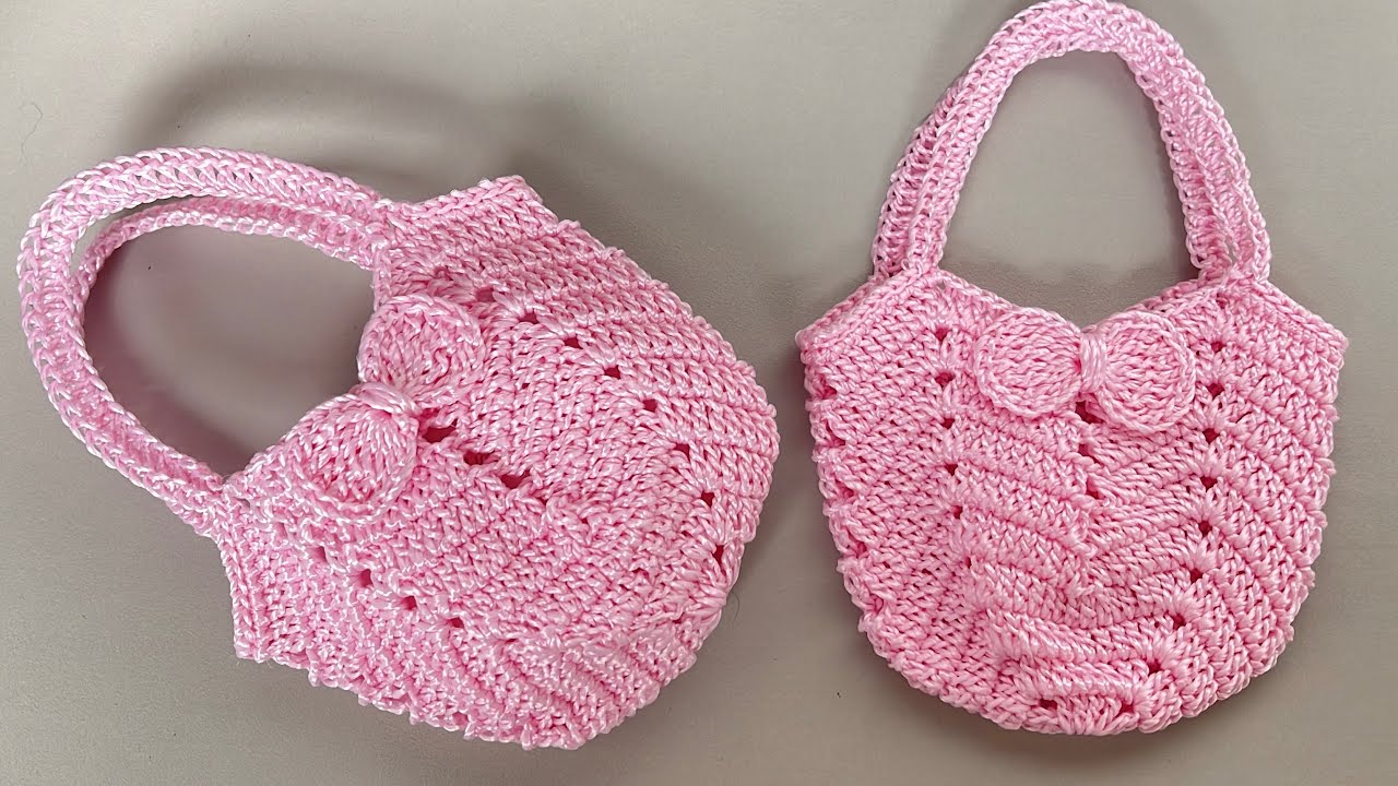 Mini bolsinha em crochê porta lembrançinha passo a passo completo