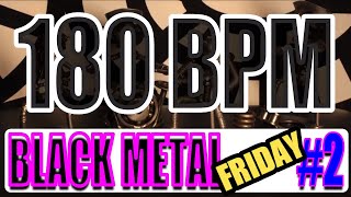 180 BPM - Black Metal Friday #2 - 4/4 Metal Drum Track - Metronome - Drum Beat