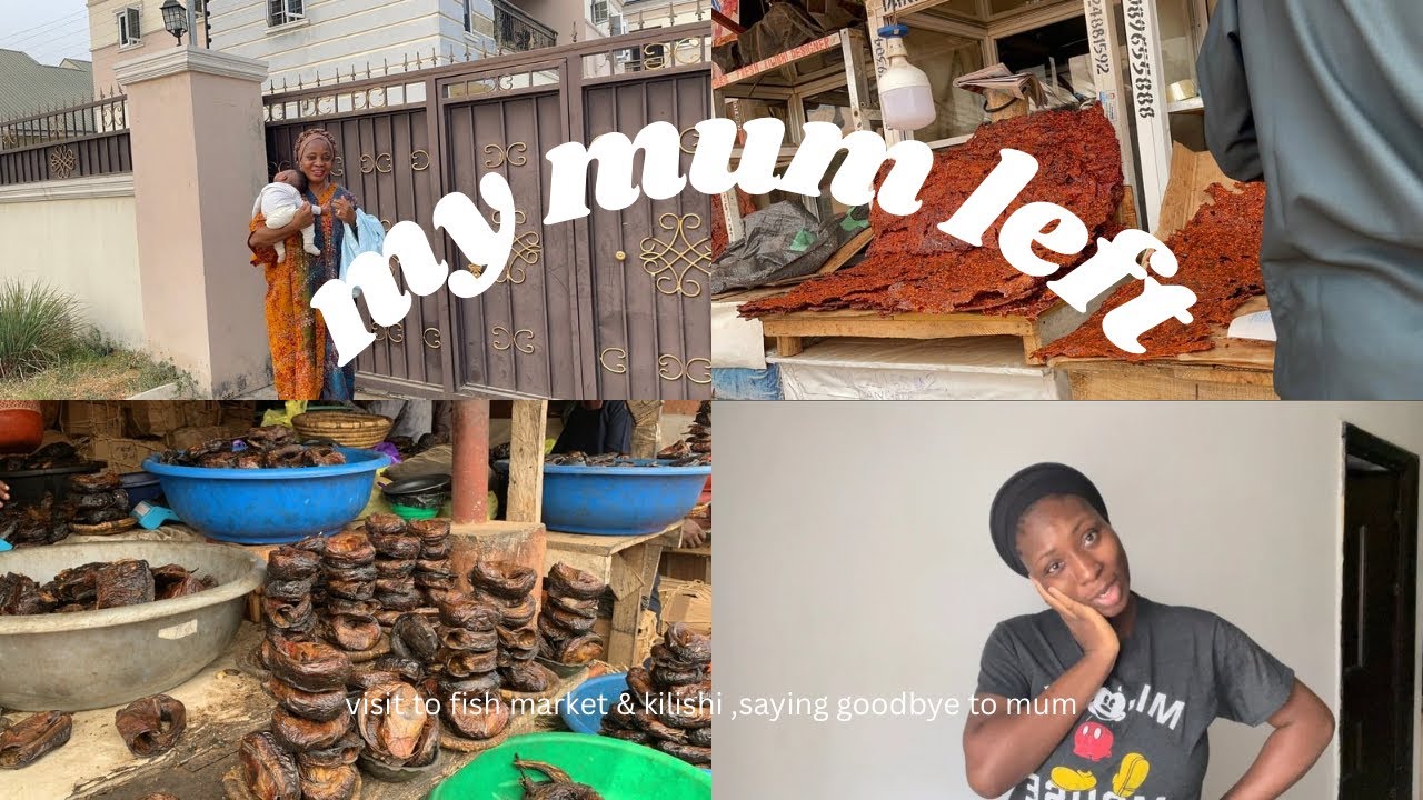MY MUM LEFT || VISIT TO KADO FISH MARKET & AREA 1(kilishi)